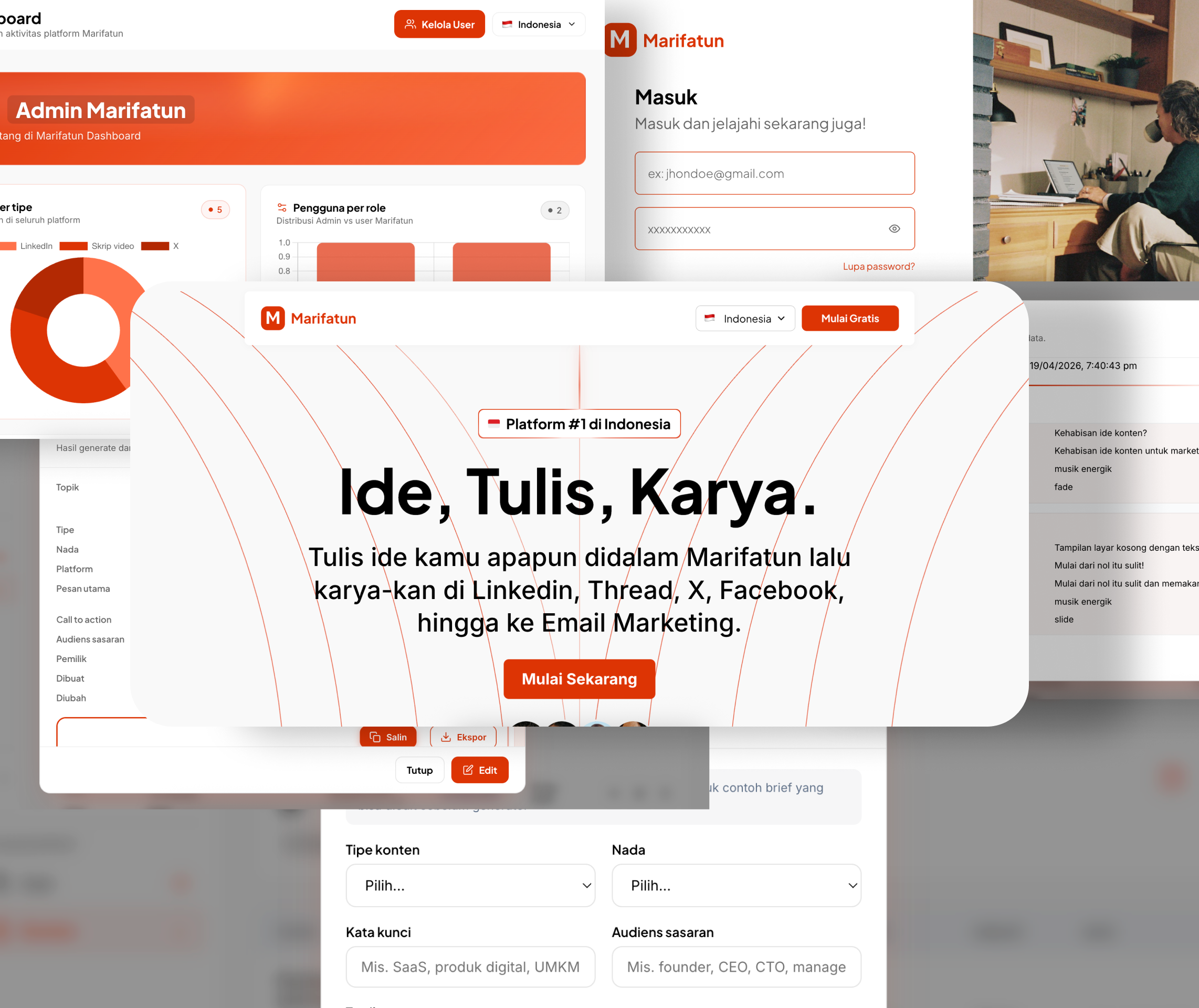 Sistem Generate Konten AI untuk Media Sosial preview
