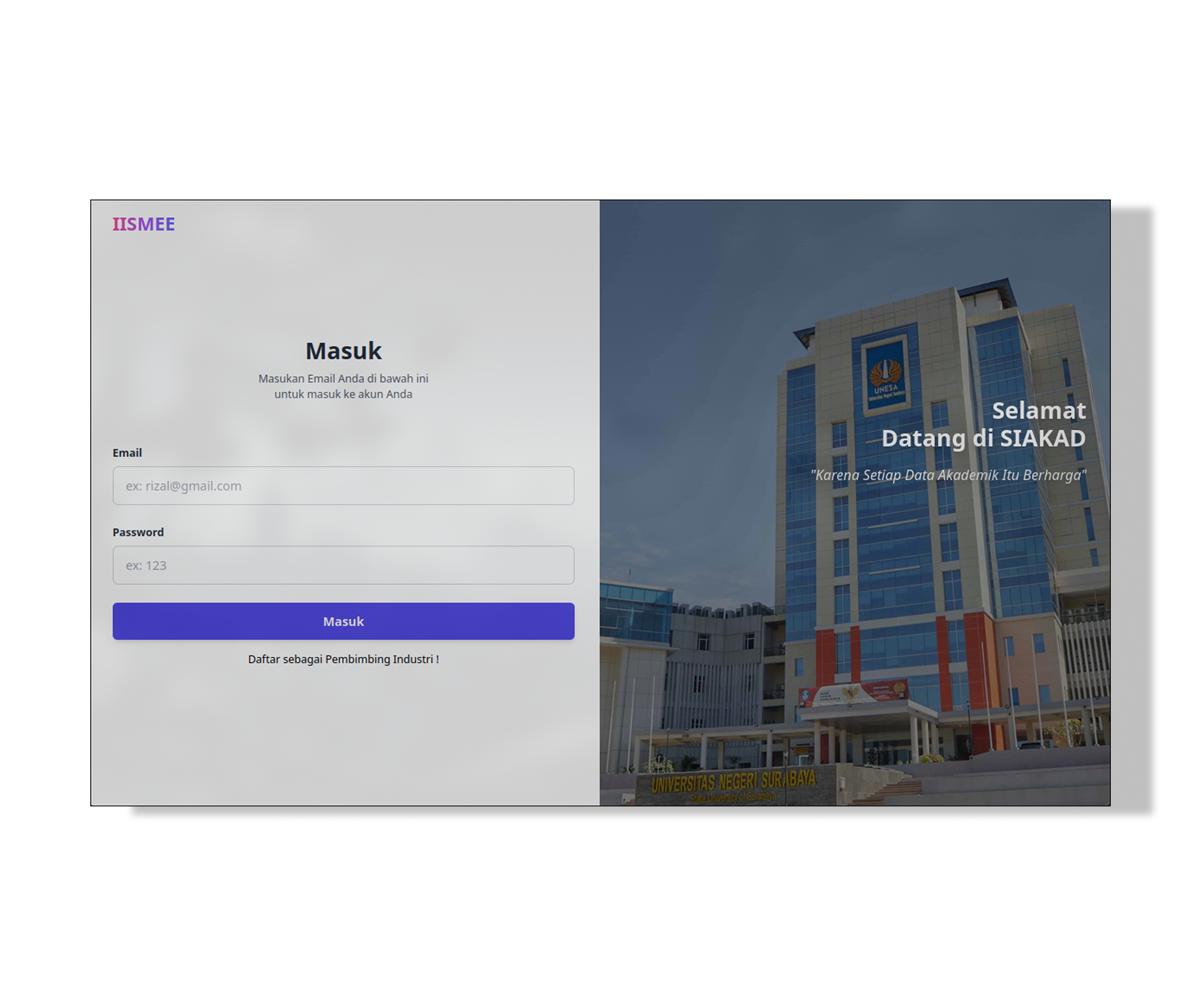 IESME - Sistem Siakad Magang Teknik Mesin UNESA preview