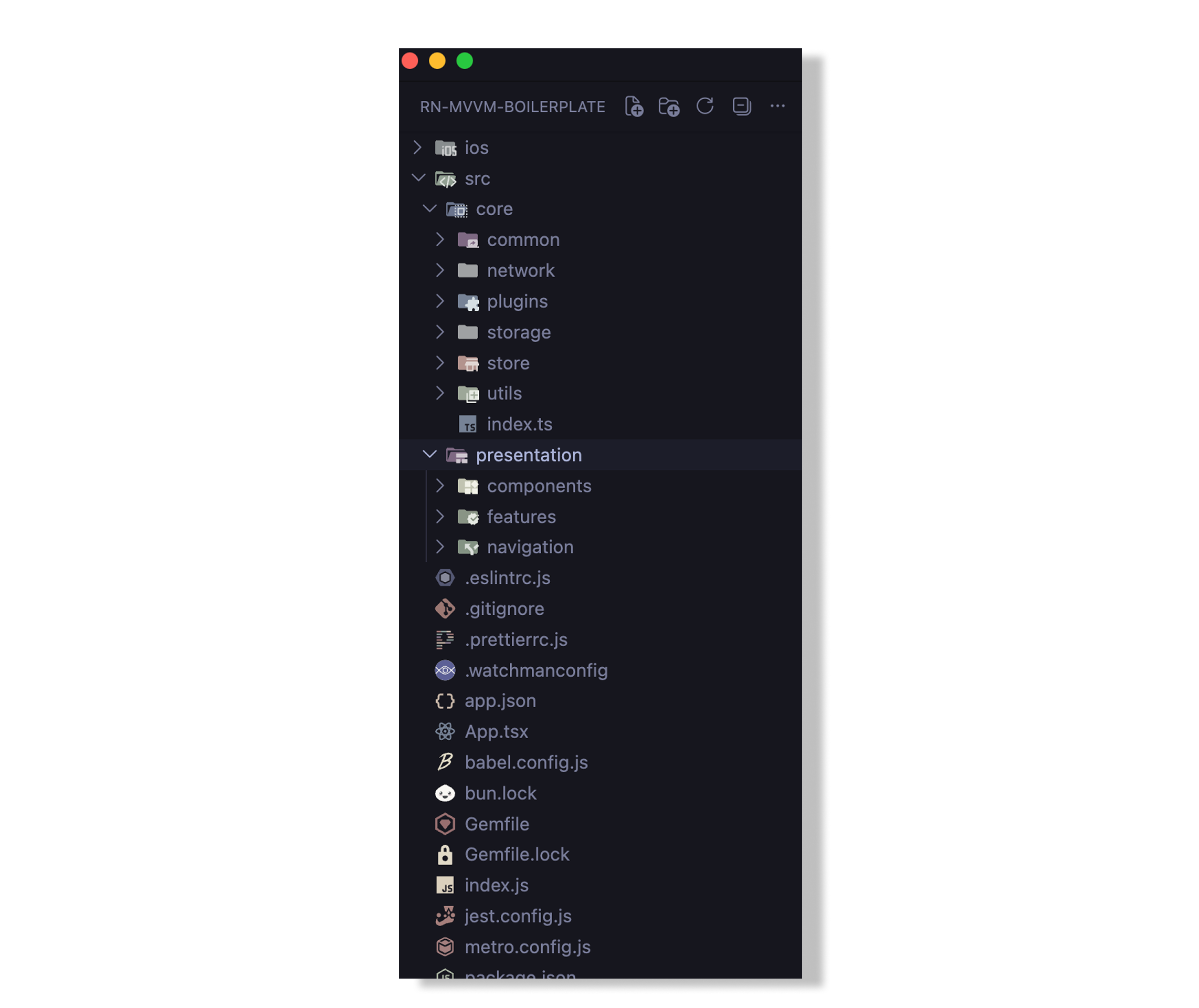 Open Source - Clean Architecture React Native preview